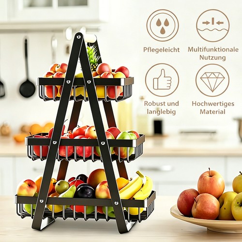 Stöckige metall obst - 3-stöckige,