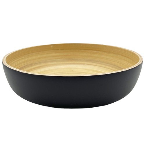Bambus schale natur schwarz - natur,