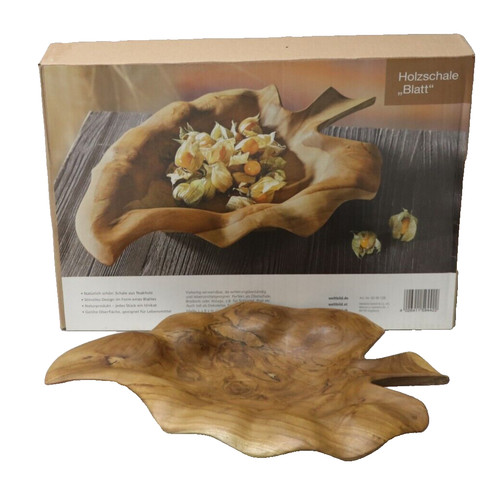 Holzschale blatt obstschale - holzschale,