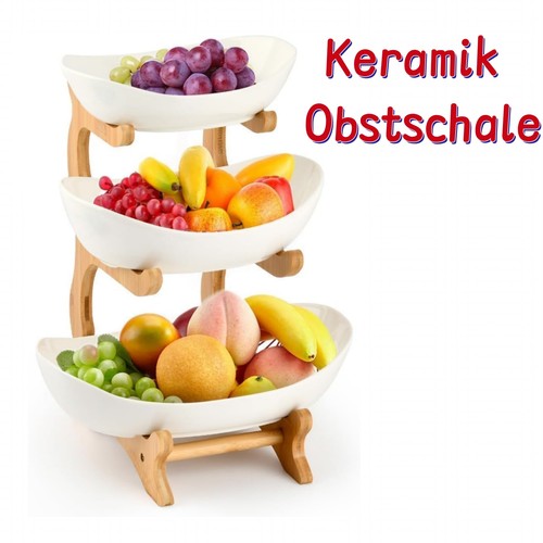 Obst etagere etagen keramik - obst, 3