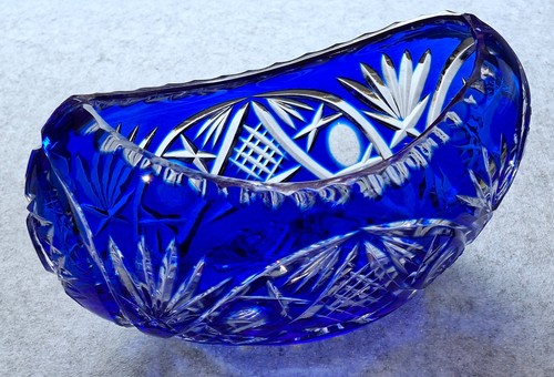 Blaue glas schale - glas,